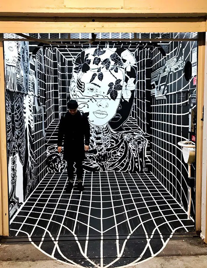 工业风电梯装潢