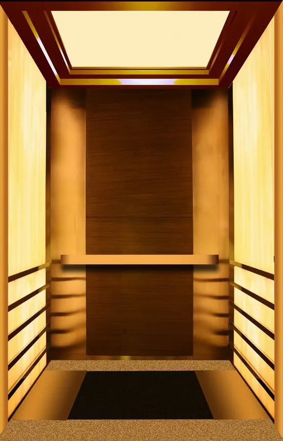 透光云石电梯轿厢装饰效果图 透光云石电梯轿厢装饰效果图