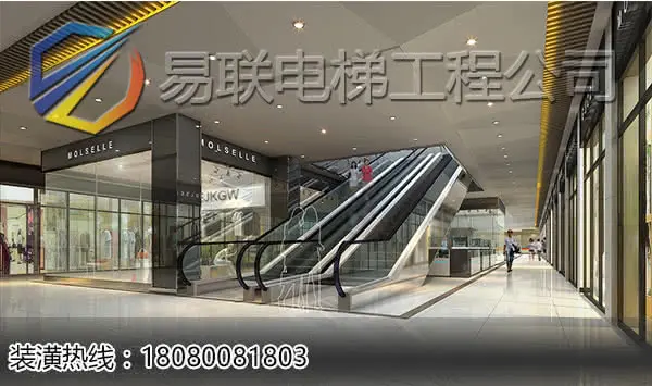 自动扶梯装饰效果图