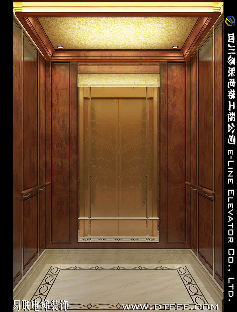 木制电梯轿厢装饰效果图